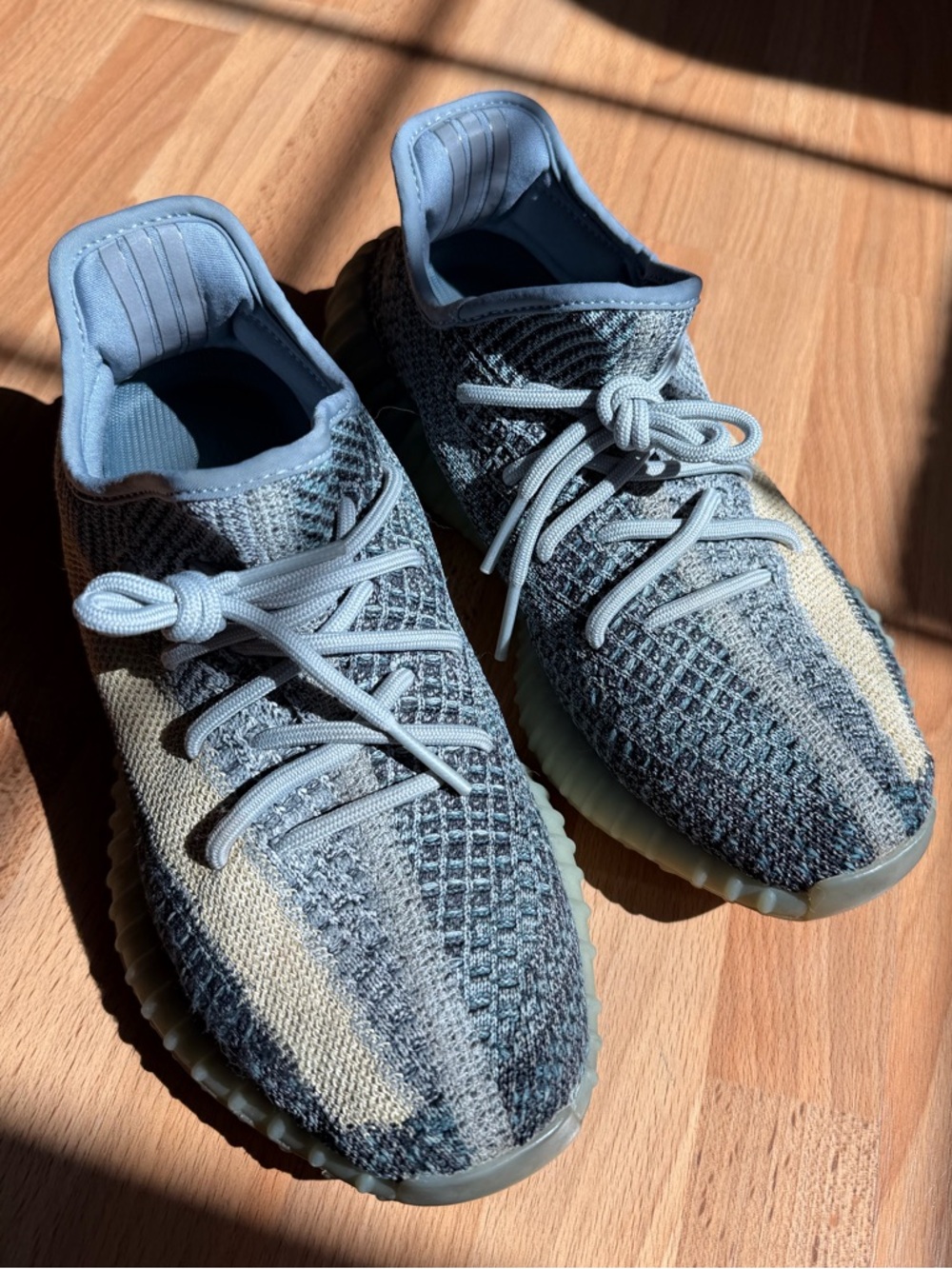 Adidas Yeezy Boost 350 V2 Womens/Men Blue Gray Running Shoes